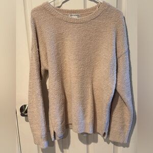 Cupcakes & Cashmere Soft Cream Sweater Sz L